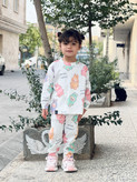 ست راحتی برند کوالا کوکو ضد حساسیت و رنک ثابت مناسب یکسال تا سایز فری مادر بشور بپوش ترین ست دنیال بدون پرزدهی طرح لبوبو