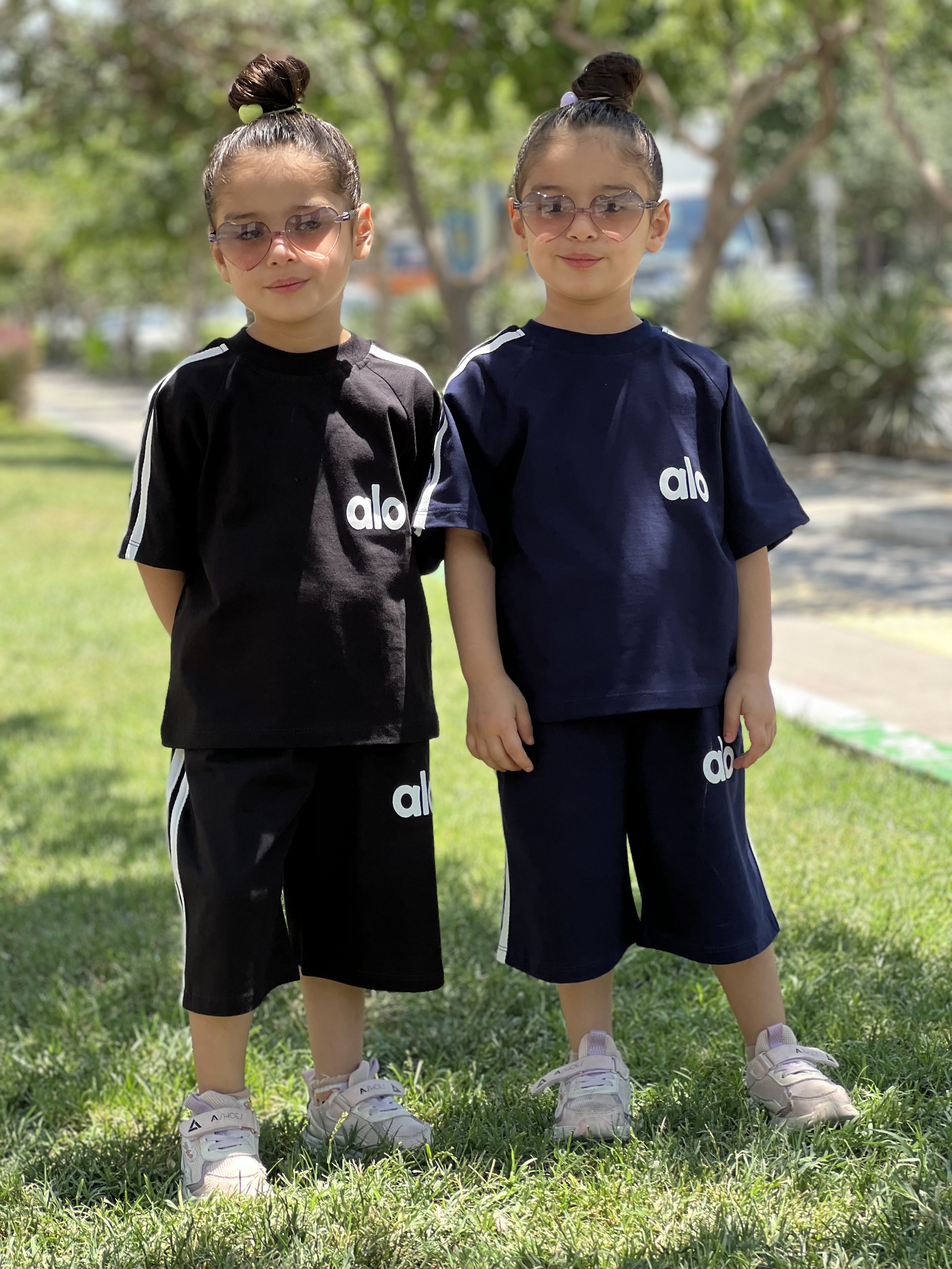 ست الو اسپرت مناسب دختر و پسرا در دو رنگ بندی سورمه ای و مشکی